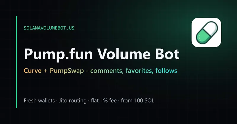 Pump.fun volume bot session from bonding curve to PumpSwap